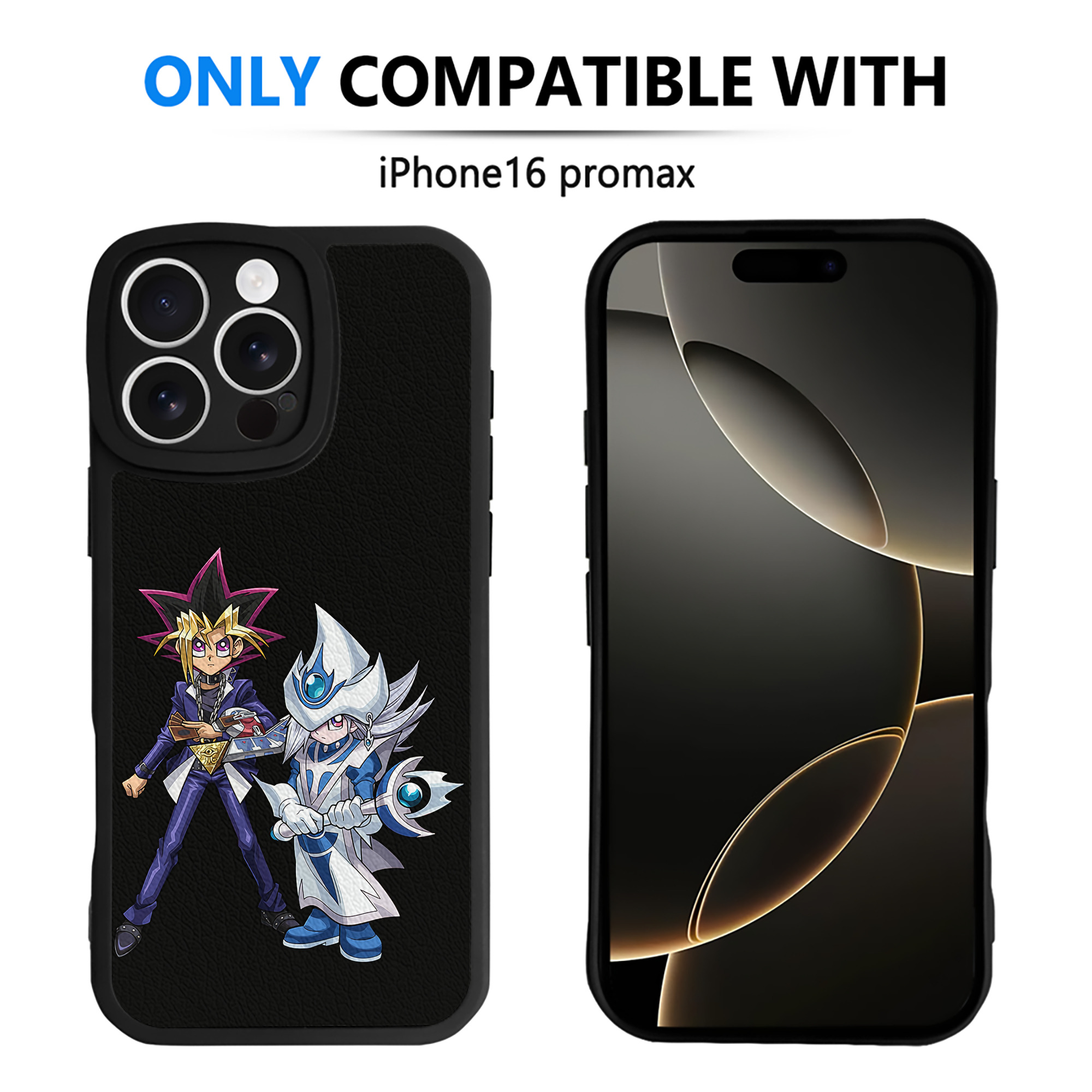 遊☆戯☆王 Yu-Gi-Oh! 【iPhone 16シリーズ対応】シリコンスマホケース（レザー調） 材質：シリコン